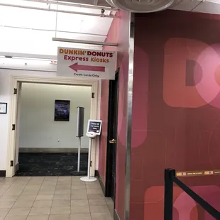 the entrance to the restaurant