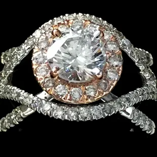 Rose and white gold