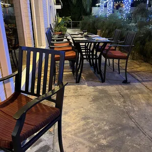 Outdoor seating