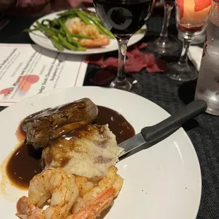 Filet mignon with Royal Red Shrimp