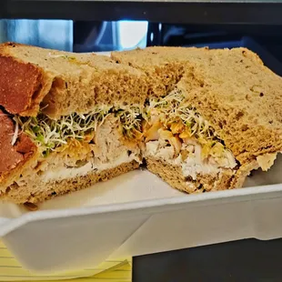 Ron's Sunny Bird on Lonni's amazing wild rice bread