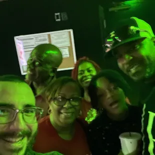 The fam with Austin, the manager.