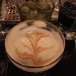 Boston sour w/ Amaretto.