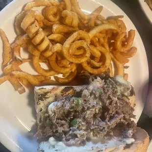 Philly cheesesteak sandwich