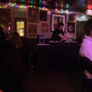 The DJ parked in the upstairs area was definitely a highlight.