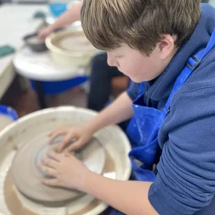 Working the clay slowly