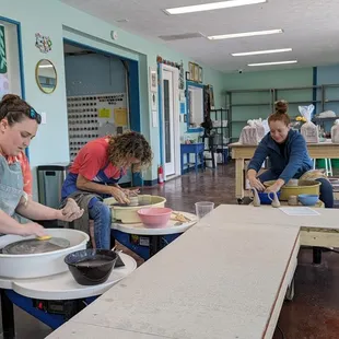 Some students hard at work!