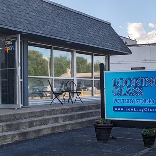 Looking Glass Building exterior &amp; main / student entrance.