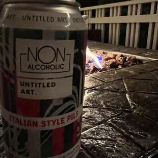 Loving their non alcoholic options (took this one back for a fire)