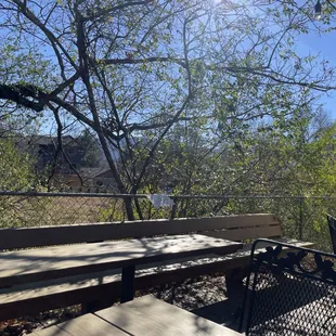 Deck are seating