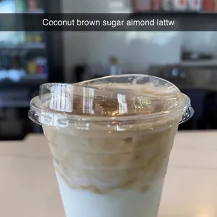 Coconut Brown Sugar Almond Latte