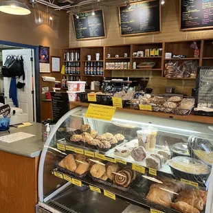 a bakery with a variety of baked goods
