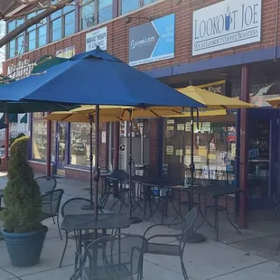 Limited patio seating