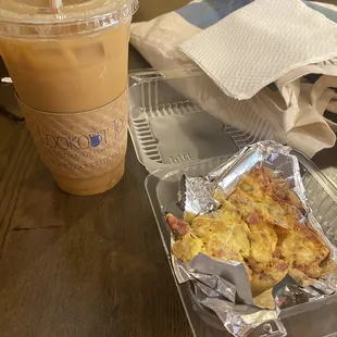 Lavender Honey Latte + Lorraine Quiche