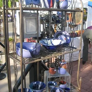 Beautiful eggplant-colored pottery