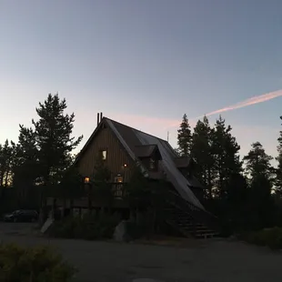 Loon lake chalet, in summer.