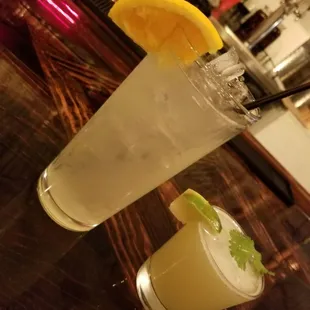 Pineapple citrus fizz and midcilantros night dream.