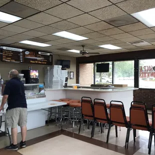 the interior of a restaurant