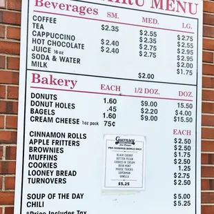 Prices for 10/17/23. Grabbing 2 donuts