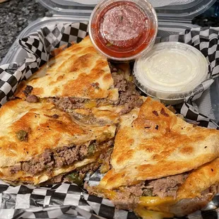 Cheese Steak Quesadilla