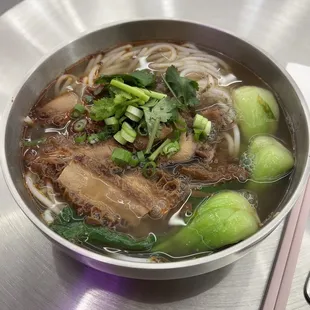 Beef Tripe Rice Noodle Soup. Very salty