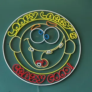 a neon sign