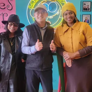 Earlie Fugate, Larry, Owner and Dr. Belinda Dalton