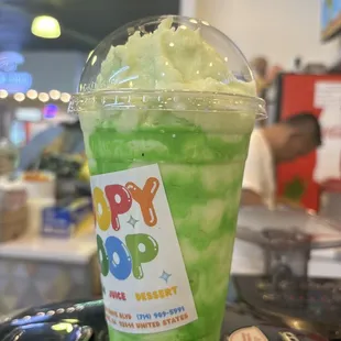 Honeydew ice blended