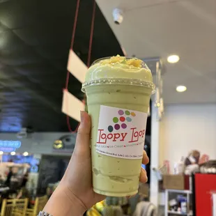 Avocado durian smoothie