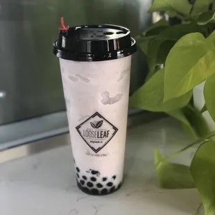 Purple Roots:  Taro and ube smoothie with boba! Yassssss!