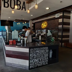customers at the counter
