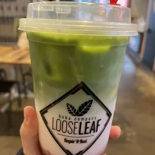 Strawberry Matcha Latte