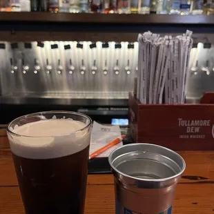 You always get a nice lil glass of water with your drink!! Nice!!