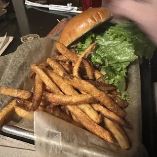 Hamburger with Fries