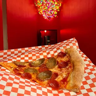 Meat Lovers under the lights.