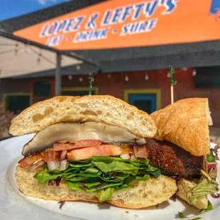 Portobello mushroom sandwich (vegan)