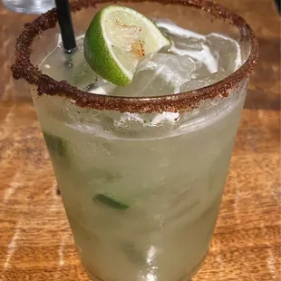 Spicy pineapple margarita.