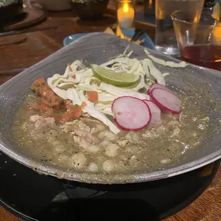 Pozole verde soup