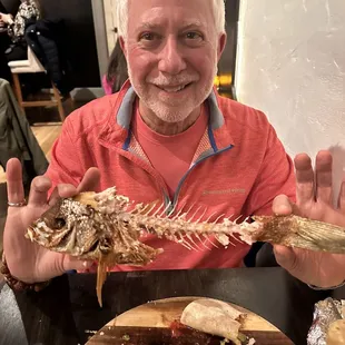 Carcass of red snapper