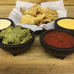 CHIPS AND DIP before the meal or order to go!