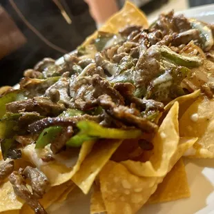 Nachos Fajita with beef