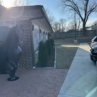 Side view of front entrance...