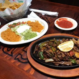 Steak fajitas