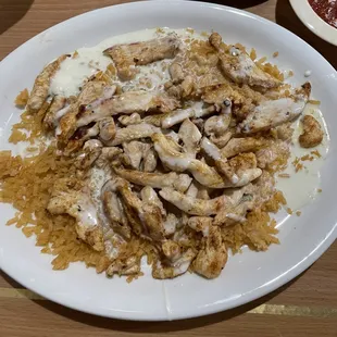 Pollo con queso