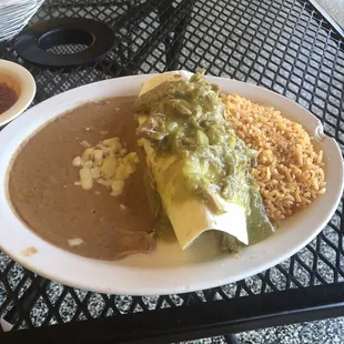 Chile verde burrito