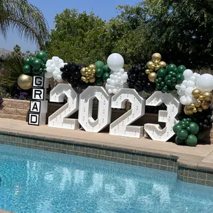 Graduation party, marquee numbers.!!!