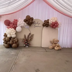 Baby shower backdrop.!