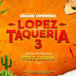 an orange background with a cactus and a hat