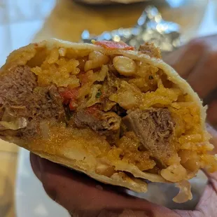 Regular burrito with lengua