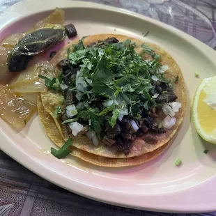Carne asada taco